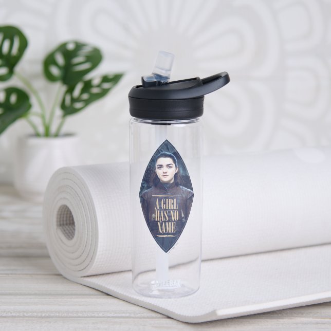 "Ein Mädchen hat keinen Namen" Arya Stark Graphic Trinkflasche (Yoga)