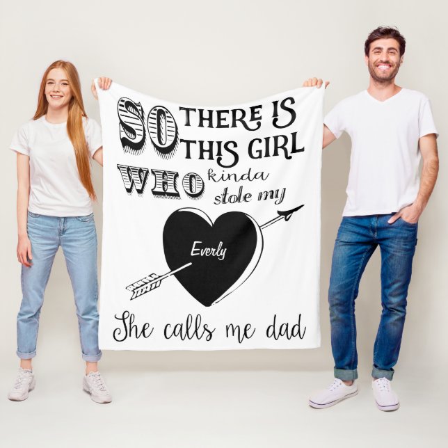 Ein Mädchen hat mir das Herz gestohlen, sie nennt  Fleecedecke (Beispiel)