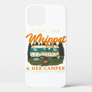 Ein Mädchen ihre Hüfte und ihr Camper Snap Hund Ca Case-Mate iPhone Hülle