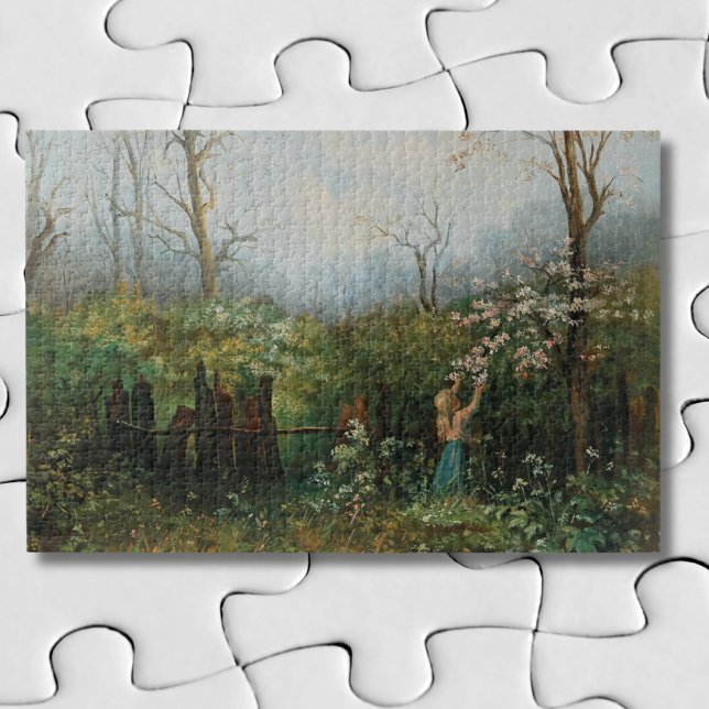 Ein Mädchen im Garten - Olga Wisinger-Florian Puzzle (Von Creator hochgeladen)