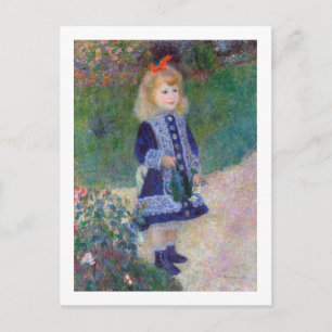 Ein Mädchen mit einer Wasserdose, Renoir Postkarte