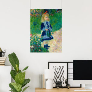 Ein Mädchen mit einer Wasserdose von Pierre Renoir Poster