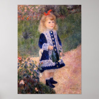 Ein Mädchen mit einer Wasserdose von Pierre Renoir Poster
