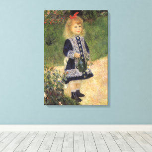Ein Mädchen mit Gießkanne von Pierre Renoir Leinwanddruck