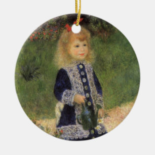 Ein Mädchen mit Wasserkocher von Pierre Renoir Keramik Ornament