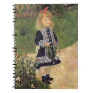 Ein Mädchen mit Wasserkocher von Pierre Renoir Notizblock