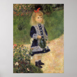 Ein Mädchen mit Wasserkocher von Pierre Renoir Poster