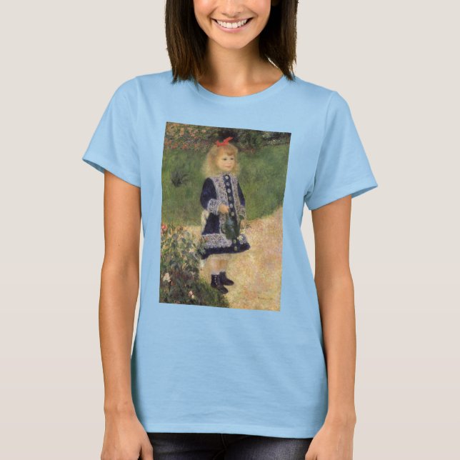 Ein Mädchen mit Wasserkocher von Pierre Renoir T-Shirt (Vorderseite)