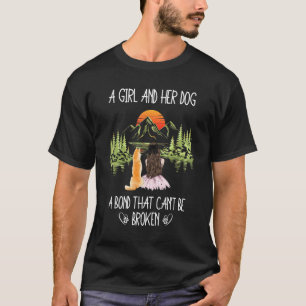Ein Mädchen und ihr Hund eine Anleihe, die nicht z T-Shirt
