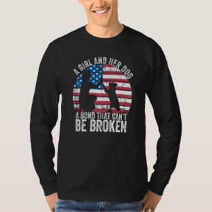 Ein Mädchen und ihr Hund Eine unzerbrechliche Bind T-Shirt