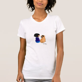 Ein Mädchen und ihr Mops T-Shirt