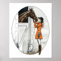 Ein Mädchen und ihr Pferd