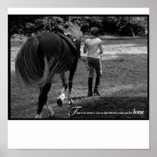 Ein Mädchen und ihr Pferd Poster