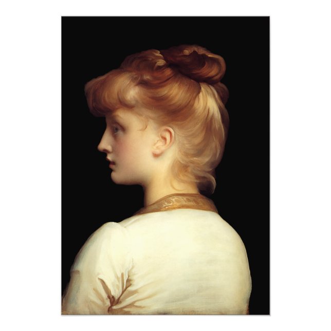 Ein Mädchen von Lord Frederic Leighton Fotodruck (Vorne)