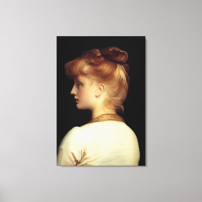 Ein Mädchen von Lord Frederic Leighton Leinwanddruck (Vorderseite)