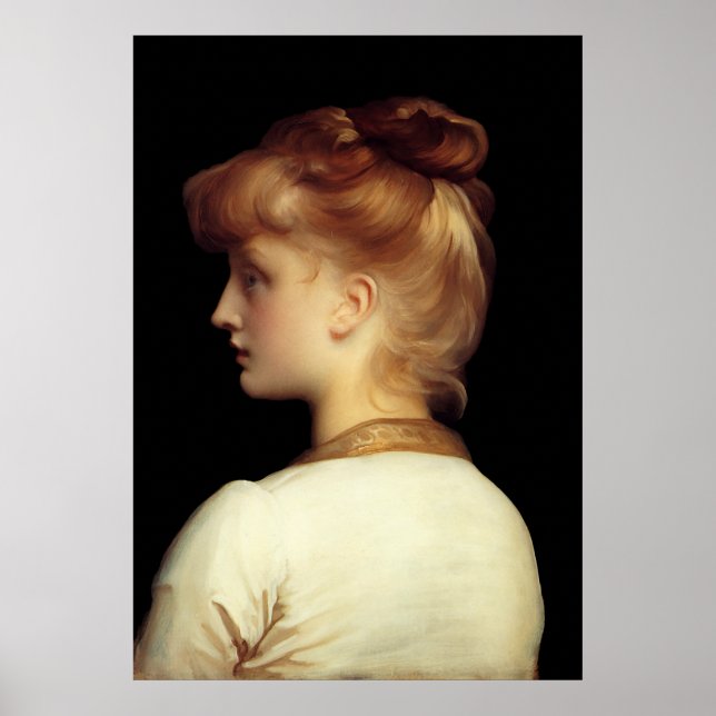 Ein Mädchen von Lord Frederic Leighton Poster (Vorne)