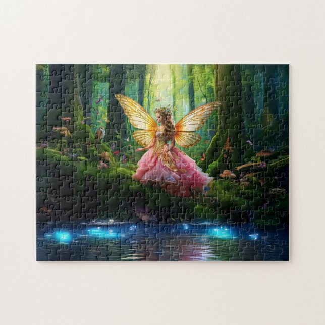 Ein magischer Feenwald  Puzzle (Horizontal)