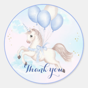 Ein magischer Geburtstag mit einem Einhorn Runder Aufkleber