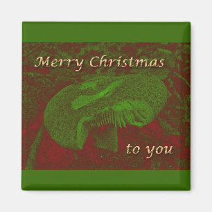 Ein magischer mystischer "Shroom für Weihnachten Magnet