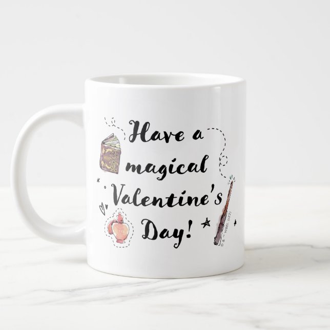 Ein magischer Valentinstag Jumbo-Tasse (Links)
