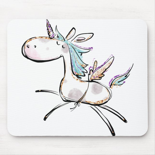 Ein magisches Einhorn Mousepad (Vorne)
