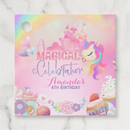 Ein magisches Fest Unicorn Candyland Geschenkanhänger