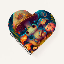 Ein magisches Pilzfrosch-Notizbuch Notizbuch