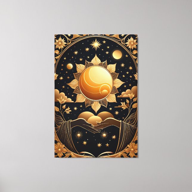 ein magisches Tarot Leinwanddruck (Vorderseite)