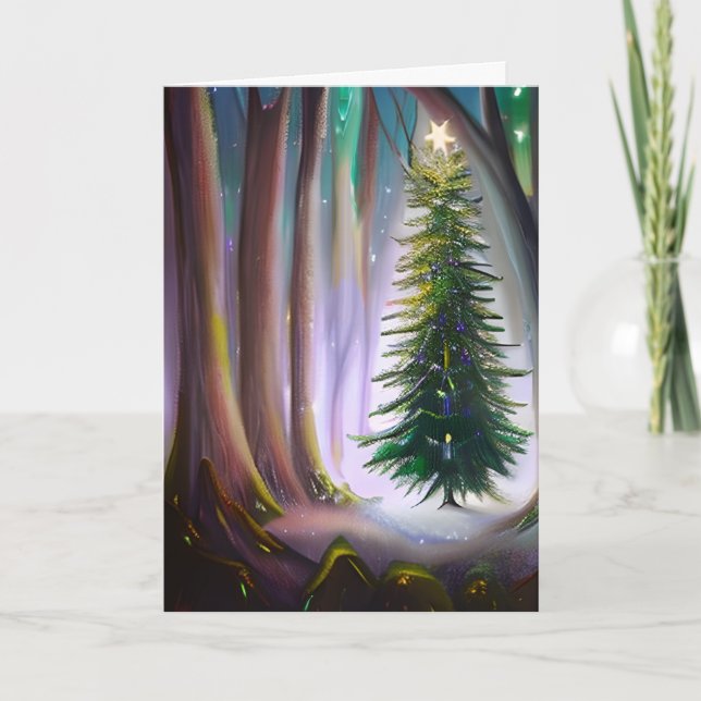 Ein magisches Weihnachtsfest Karte (Vorderseite)