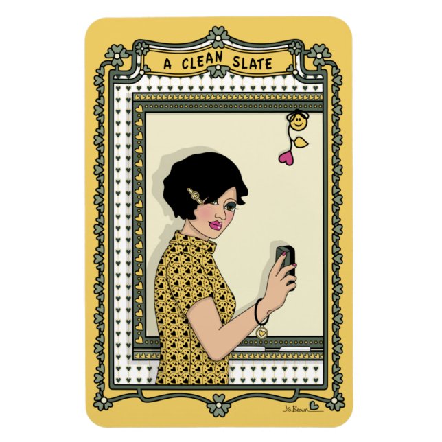 Ein Magnet für saubere Slate_C_4x6-Kühlschrank (Vertikal)