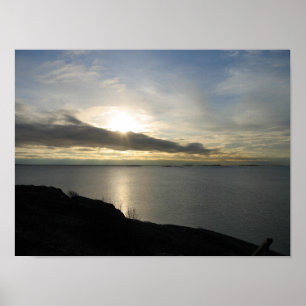 Ein Mai Sonnenuntergang in Helsinki, Finnland Poster