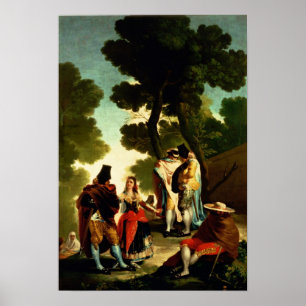 Ein Maja und ein Gallants, 1777 Poster
