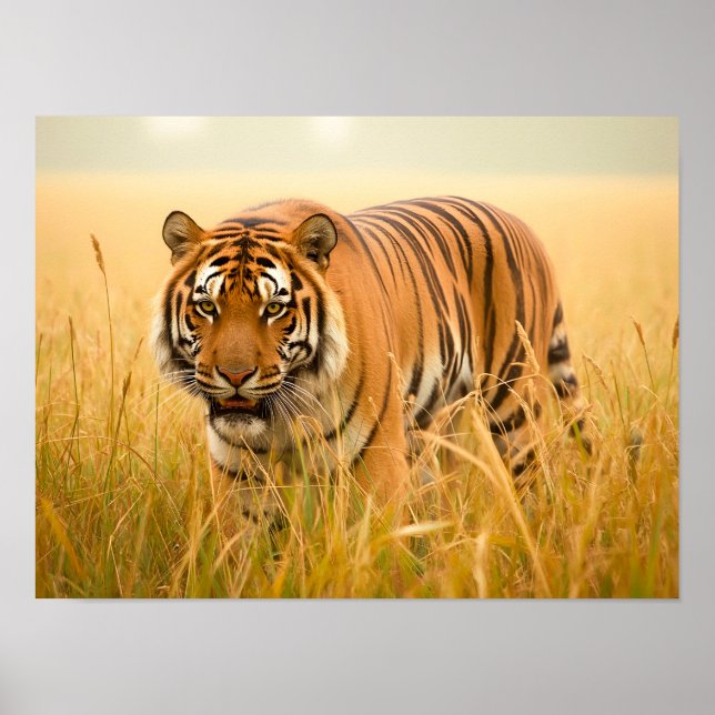 Ein majestätiger Bengal-Tiger Poster (Vorne)