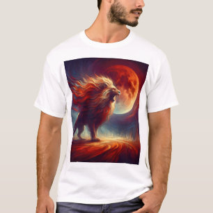 Ein majestätischer Löwe unter dem BLUTMUND. T-Shirt