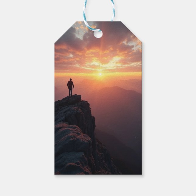 Ein majestätischer Sonnenaufgang vom Gipfel des Be Geschenkanhänger (Vorderseite)