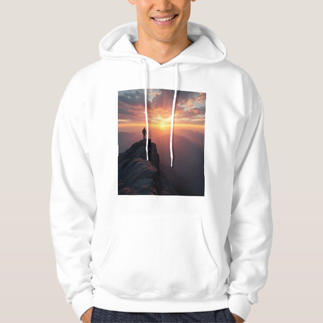 Ein majestätischer Sonnenaufgang vom Gipfel des Be Hoodie (Vorderseite)