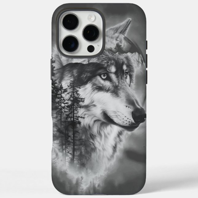 Ein majestätischer Wolf blickt bei Morgengrauen üb Case-Mate iPhone Hülle (Rückseite)