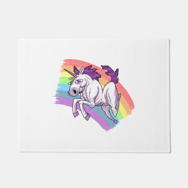 Ein majestätisches Einhorn Fußmatte (Vorderseite)