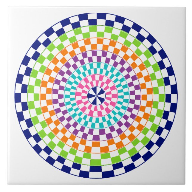 Ein Mandala Fliese (Vorderseite)