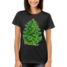 Ein Mandelbrot-Weihnachtsbaum mit roten und grünen
