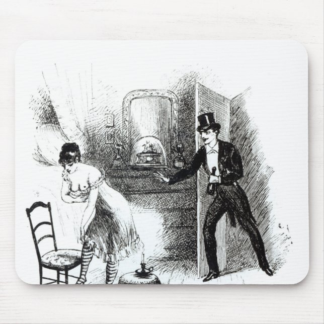 Ein Mann, der ein Prostituiertes besucht Mousepad (Vorne)