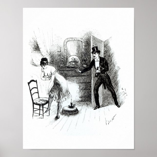 Ein Mann, der eine Prostituierte besucht Poster (Vorne)