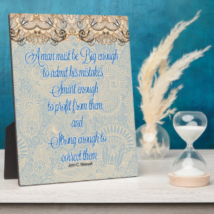 Ein Mann muss groß genug sein Fotoplatte