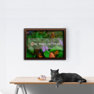 Ein Mann ohne Weisheit Sprichwort Poster
