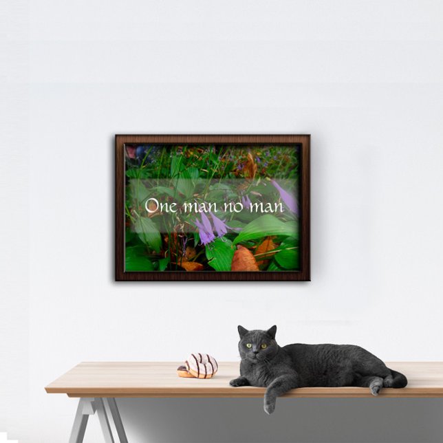 Ein Mann ohne Weisheit Sprichwort Poster (Von Creator hochgeladen)