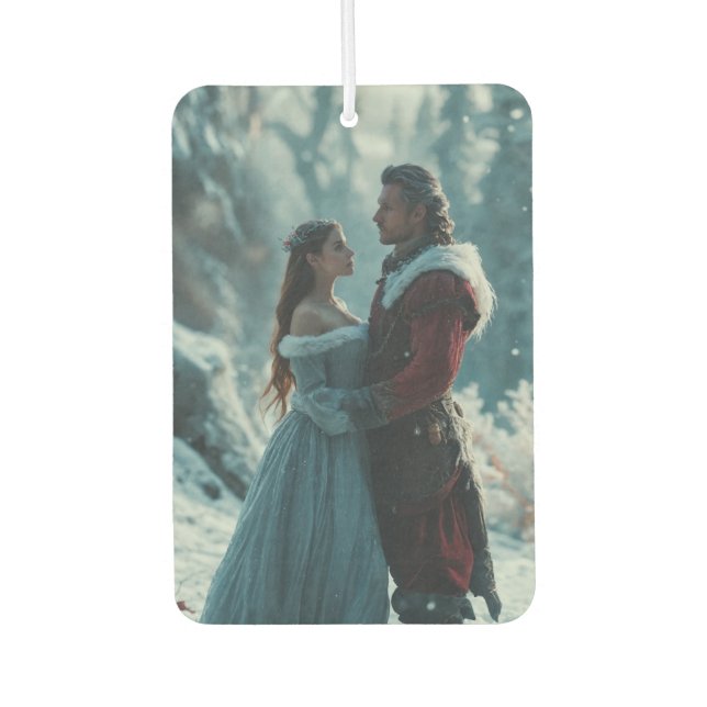 Ein Mann und ein schönes Bild eines Mädchens Autolufterfrischer (Vorderseite)