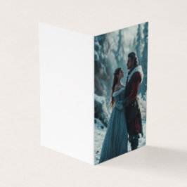 Ein Mann und ein schönes Mädchenbild Visitenkarten