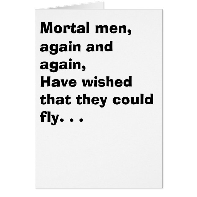 Ein Mann und eine Fliege (Vorne)