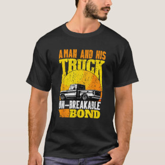 Ein Mann und sein LKW eine unzerbrechliche Anleihe T-Shirt