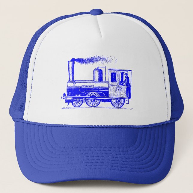Ein Mann und sein Zug - blau Truckerkappe (Vorderseite)